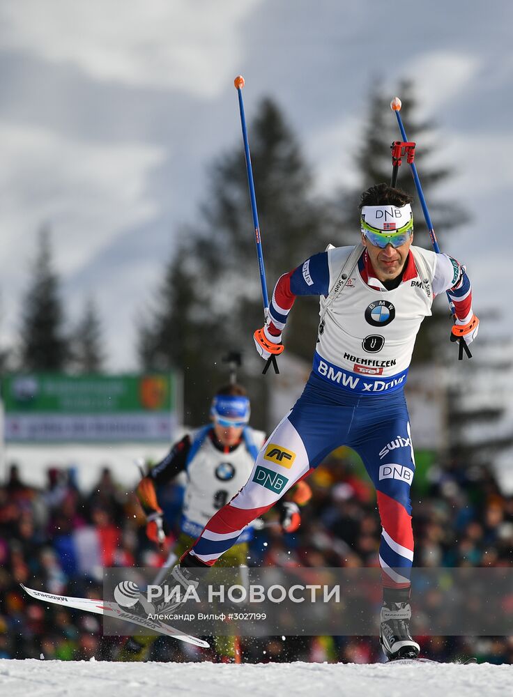 Биатлон. Чемпионат мира. Мужчины. Гонка преследования