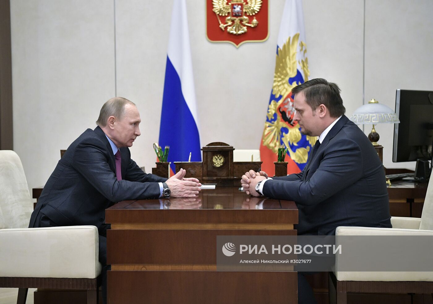 Президент РФ В. Путин встретился с А. Никитиным