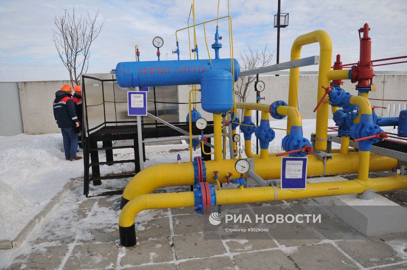 Газораспределительная станция "Нежухив" на Украине