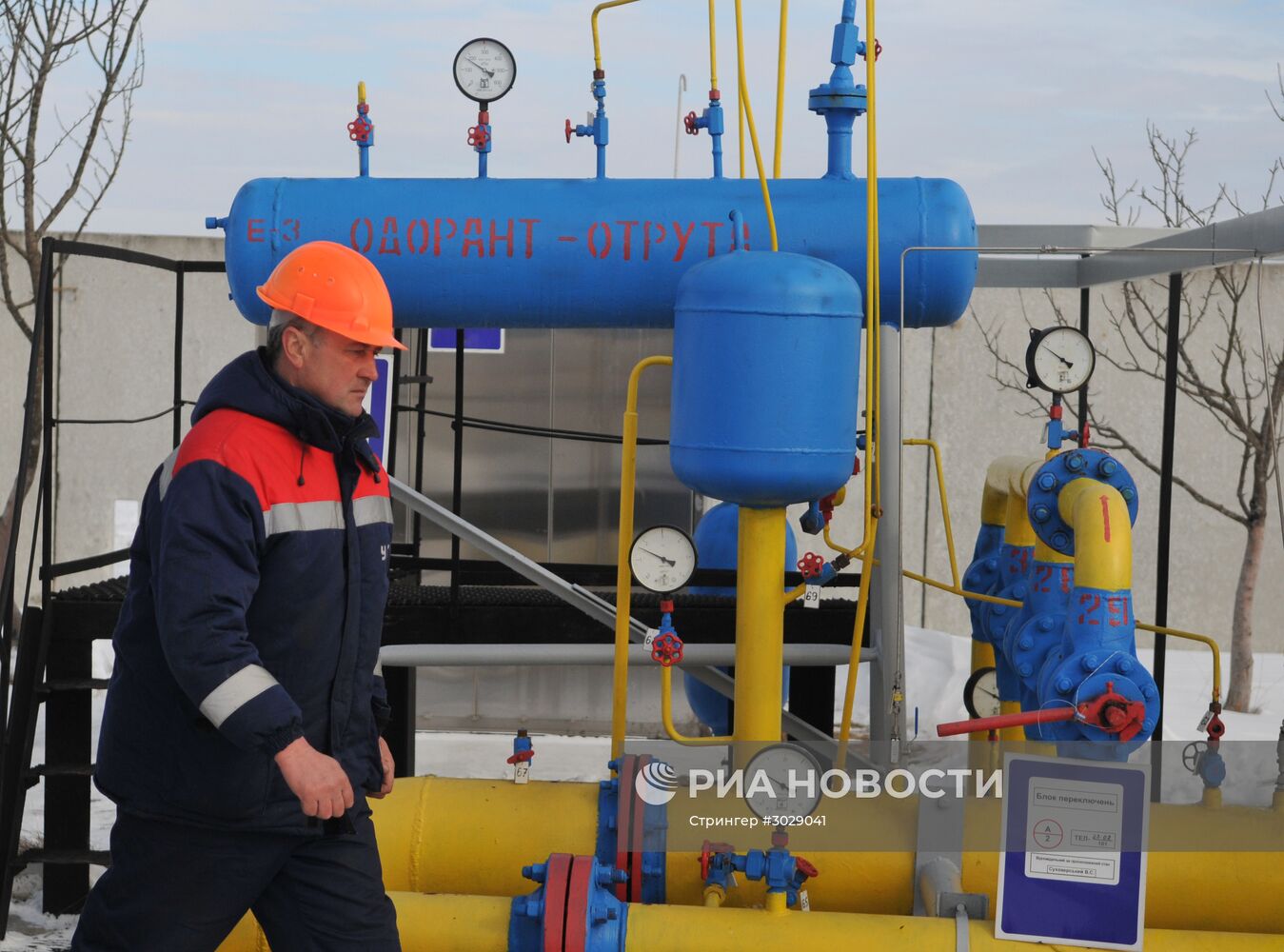 Газораспределительная станция "Нежухив" на Украине