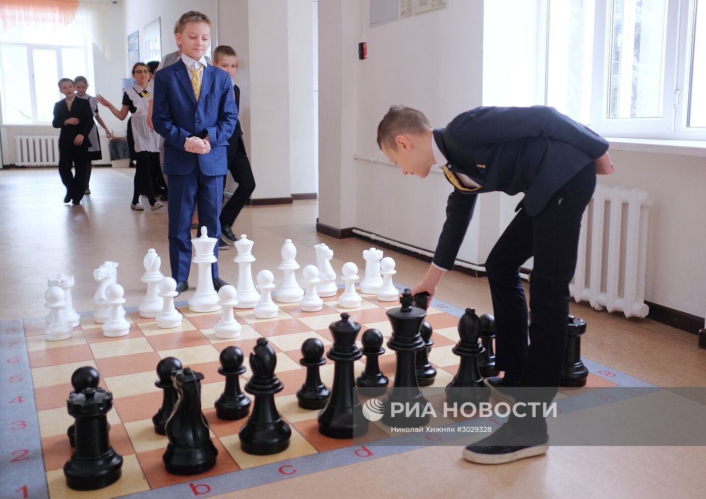 Шахматный кружок в школе Краснодара
