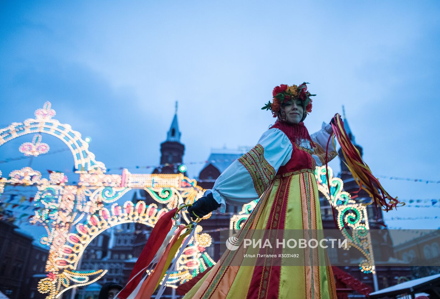 Открытие фестиваля "Московская масленица"