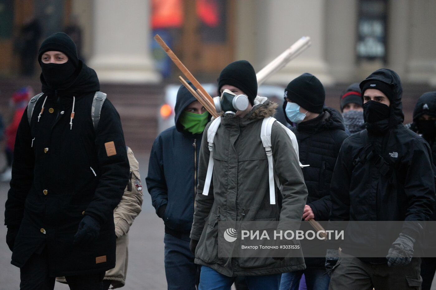 Акция против "декрета о тунеядцах" в Минске