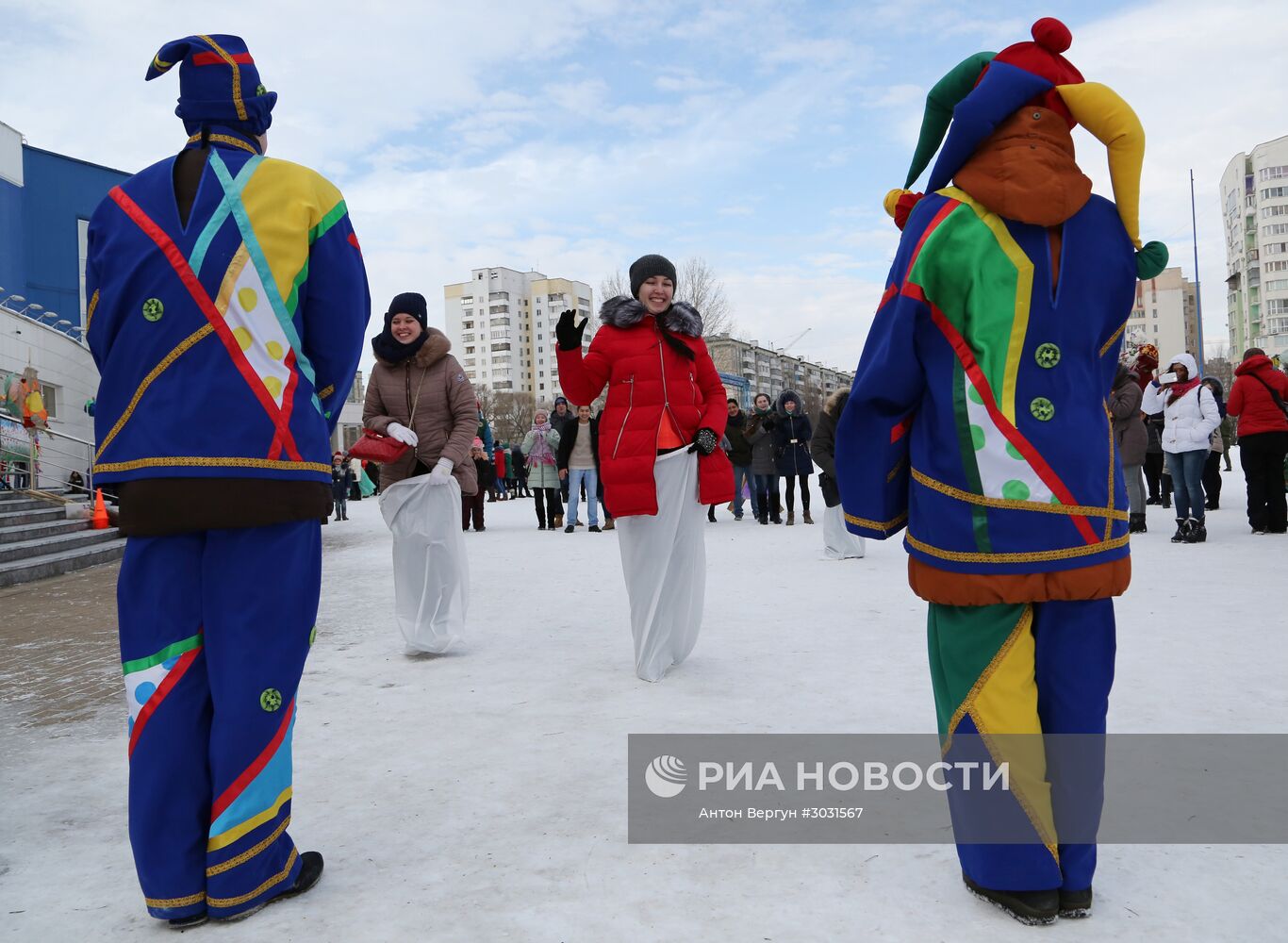 Массовое масленичное гуляние "Блинно-сырное веселье" в Белгороде