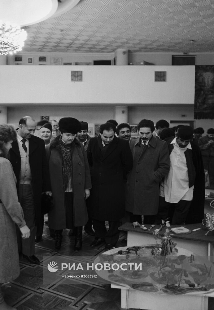 Делегация Общества ливийско-советской дружбы