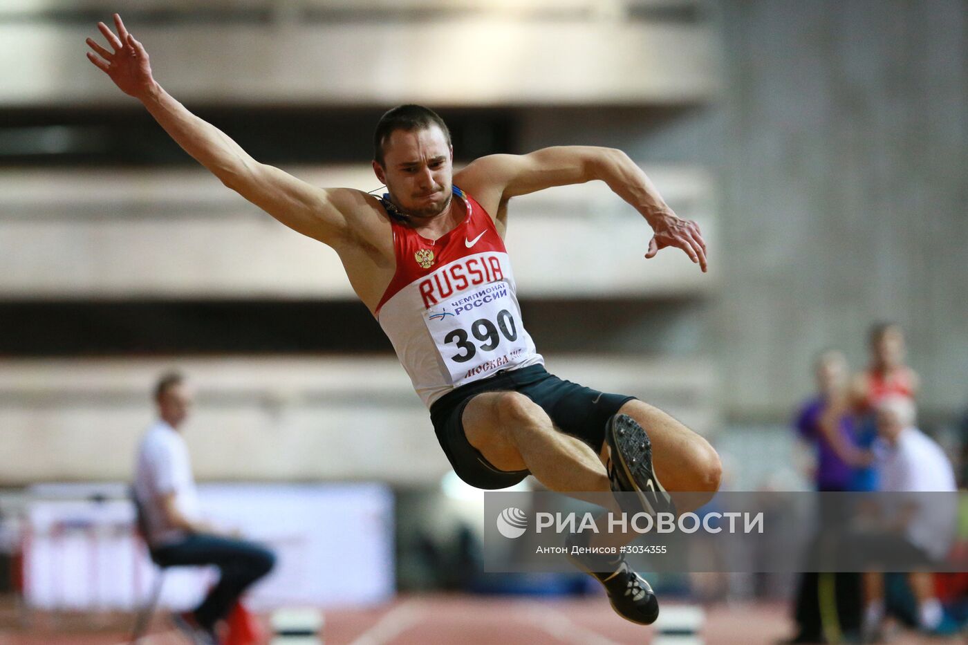 Легкая атлетика. Чемпионат России в помещении. Второй день