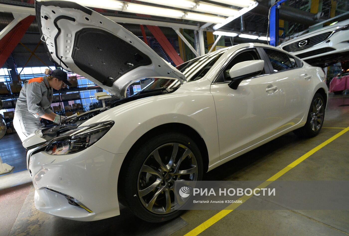 Производство автомобиля Mazda 6 во Владивостоке