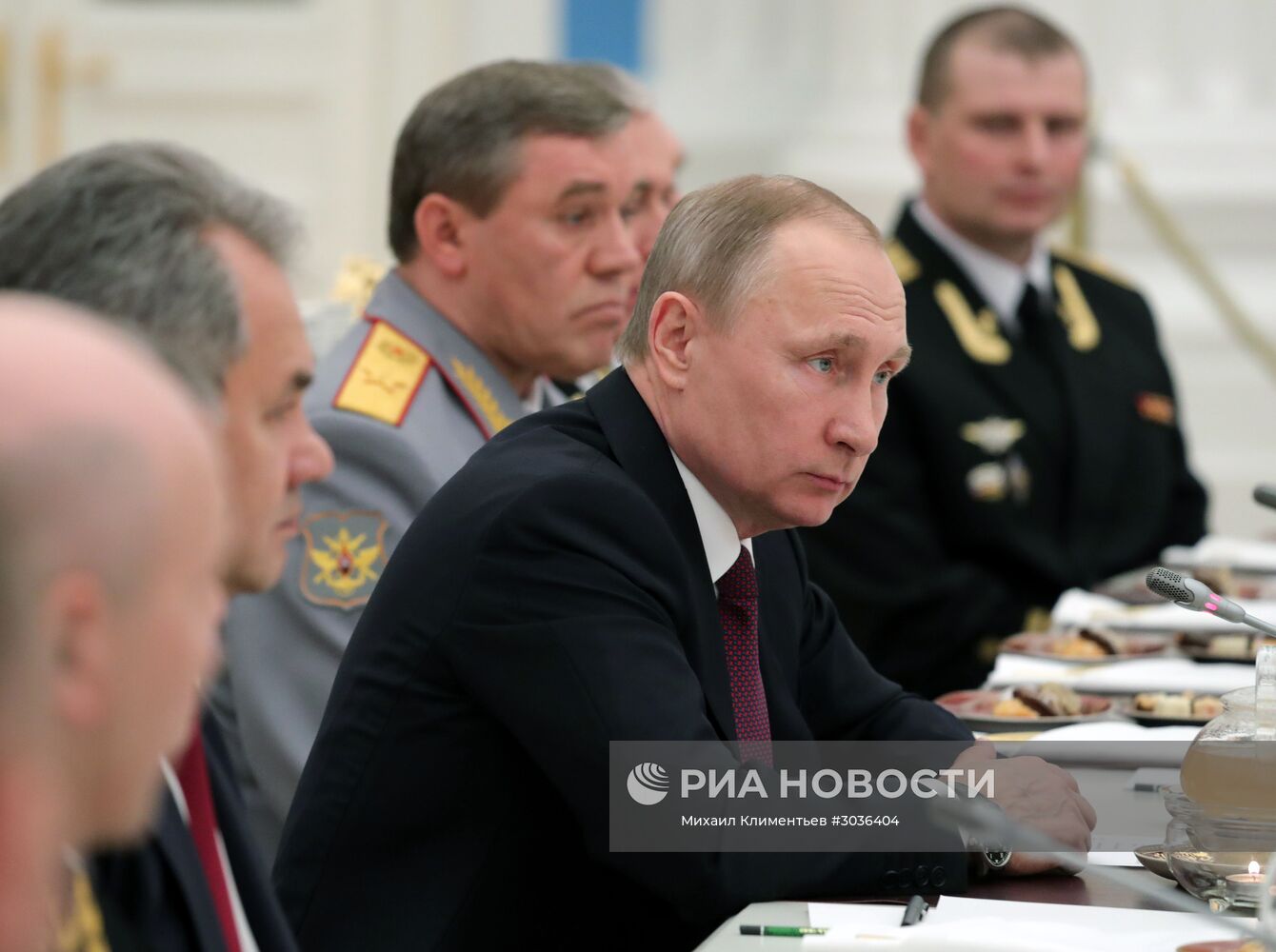 Встреча президента РФ В. Путина с офицерами Северного флота