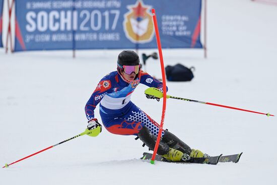 III Всемирные зимние военные Игры. Горнолыжный спорт. Мужчины. Слалом