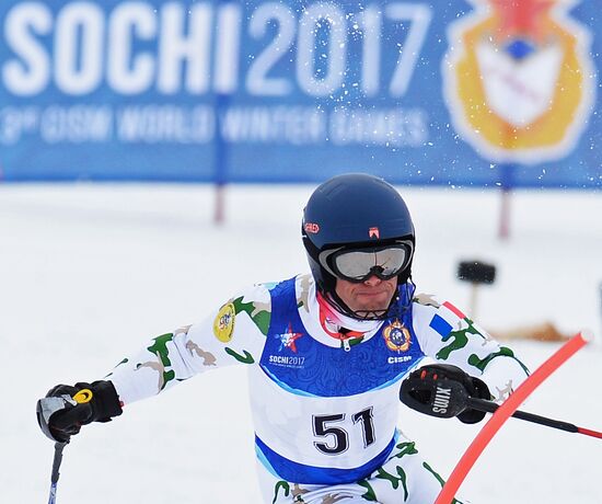 III Всемирные зимние военные Игры. Горнолыжный спорт. Мужчины. Слалом