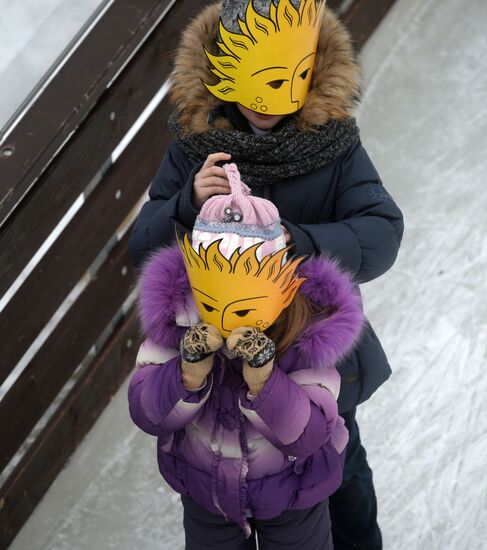 Масленичные гуляния в Москве