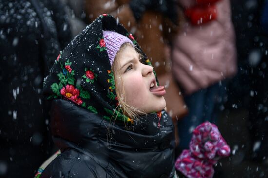 Масленичные гуляния в Москве