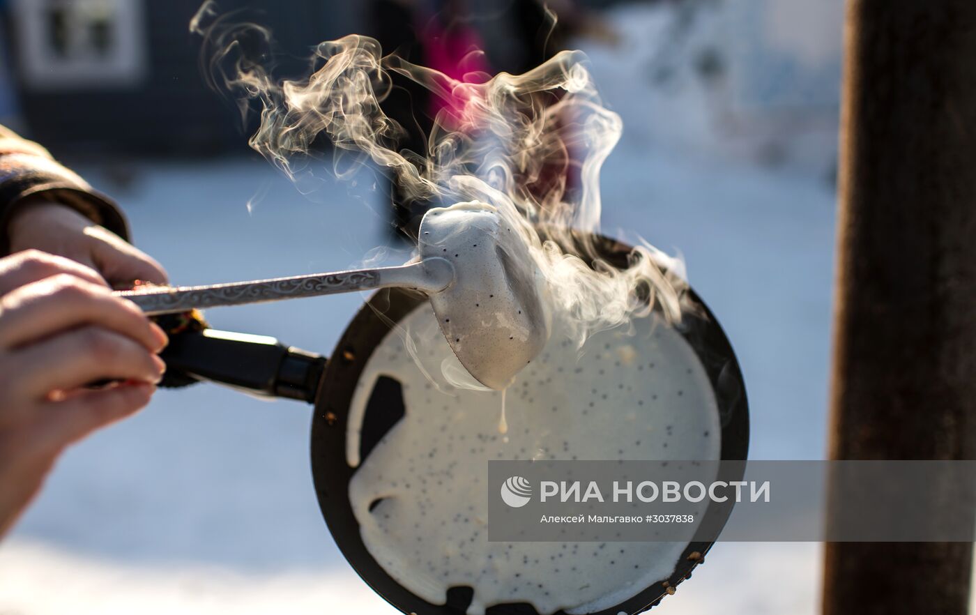 Празднование Масленицы в Омской области