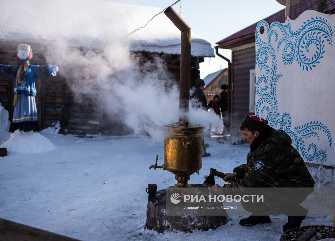 Празднование Масленицы в Омской области