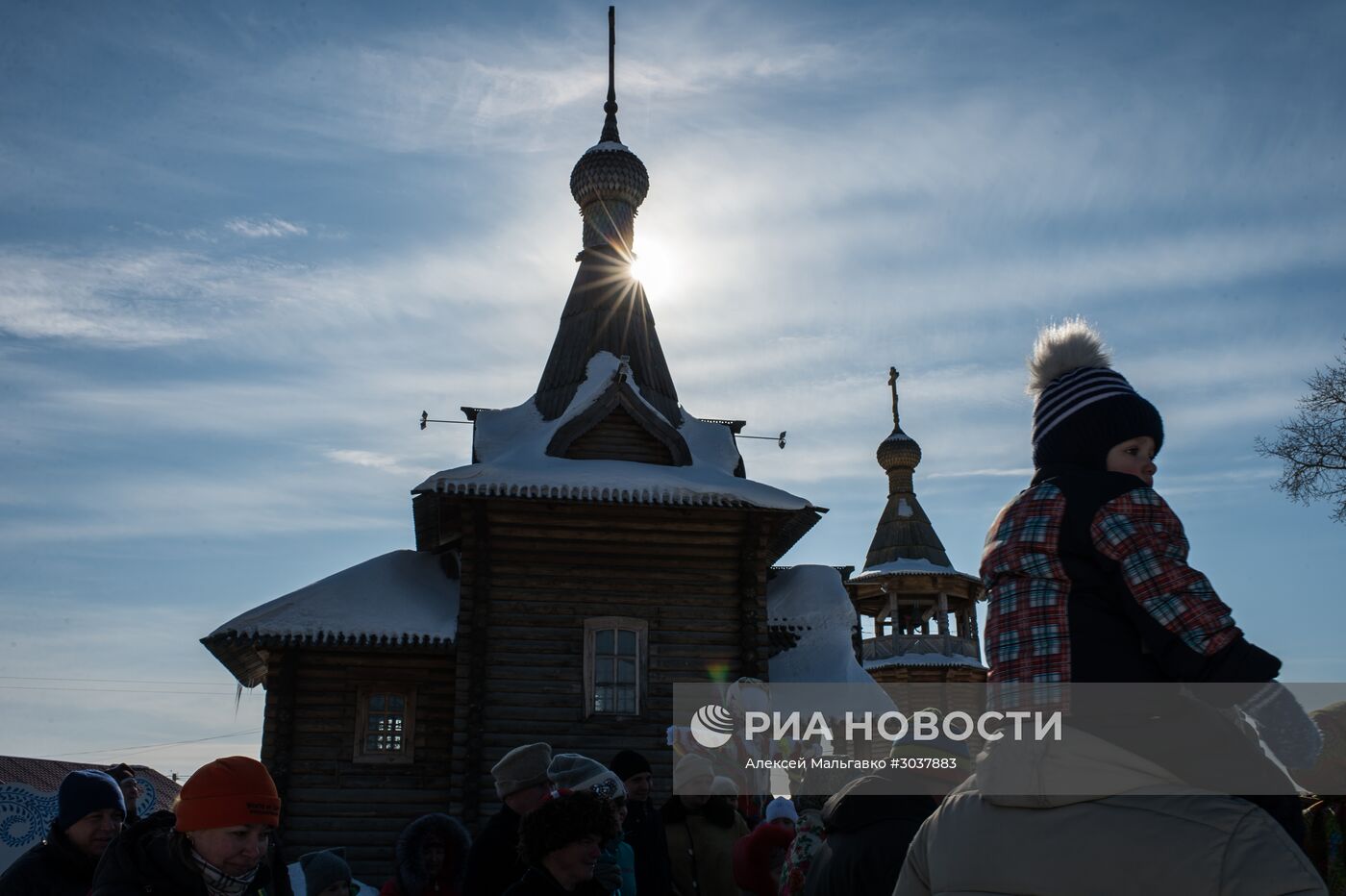 Празднование Масленицы в Омской области