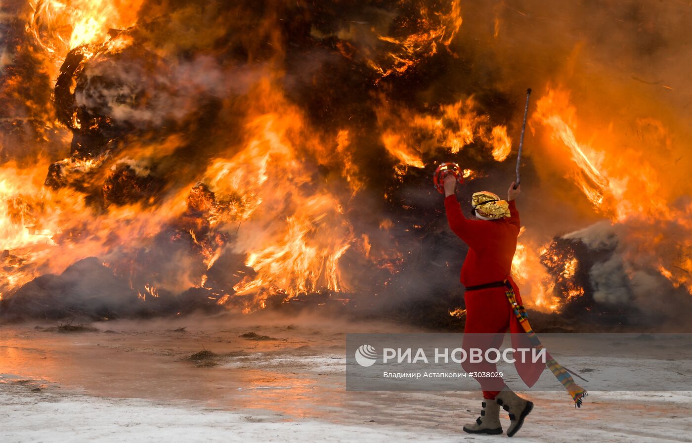 Празднование Масленицы в Никола-Ленивце