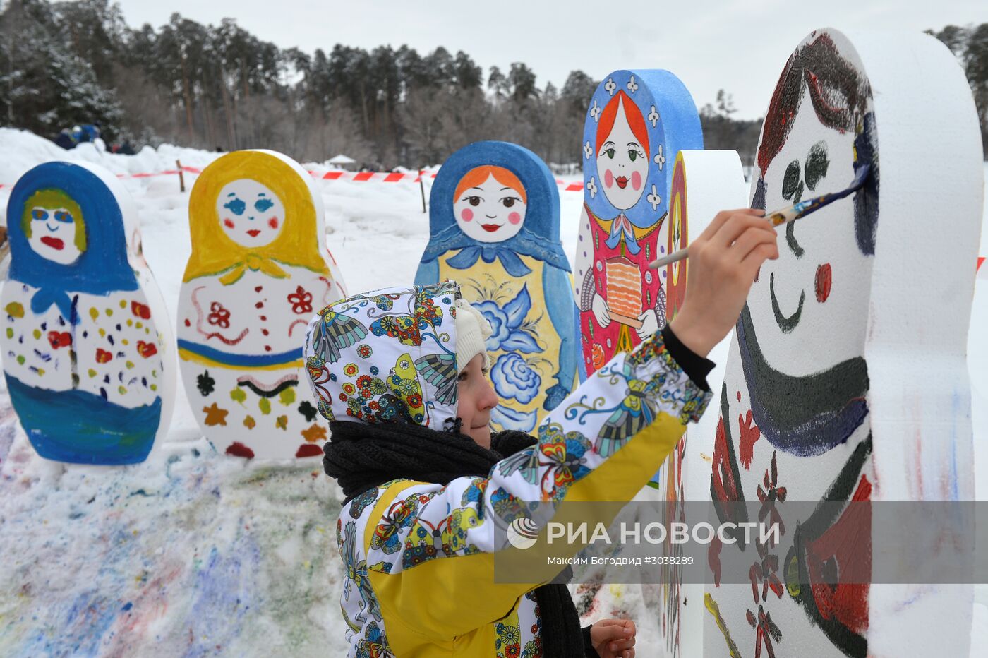 Празднование Масленицы в городах России