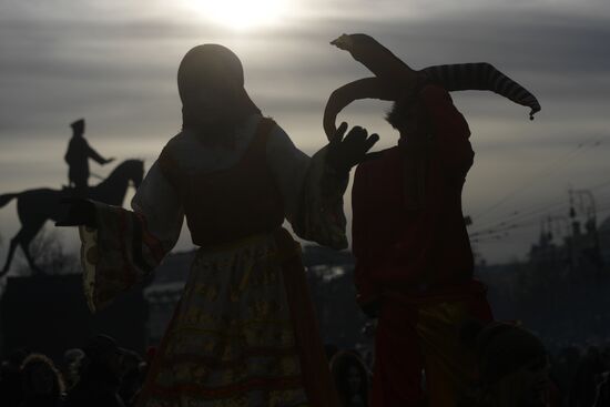 Масленичные гуляния в Москве