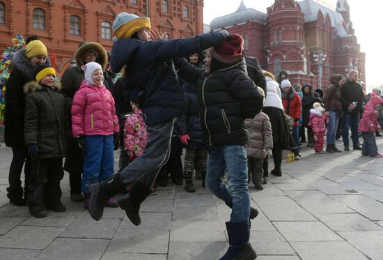 Масленичные гуляния в Москве