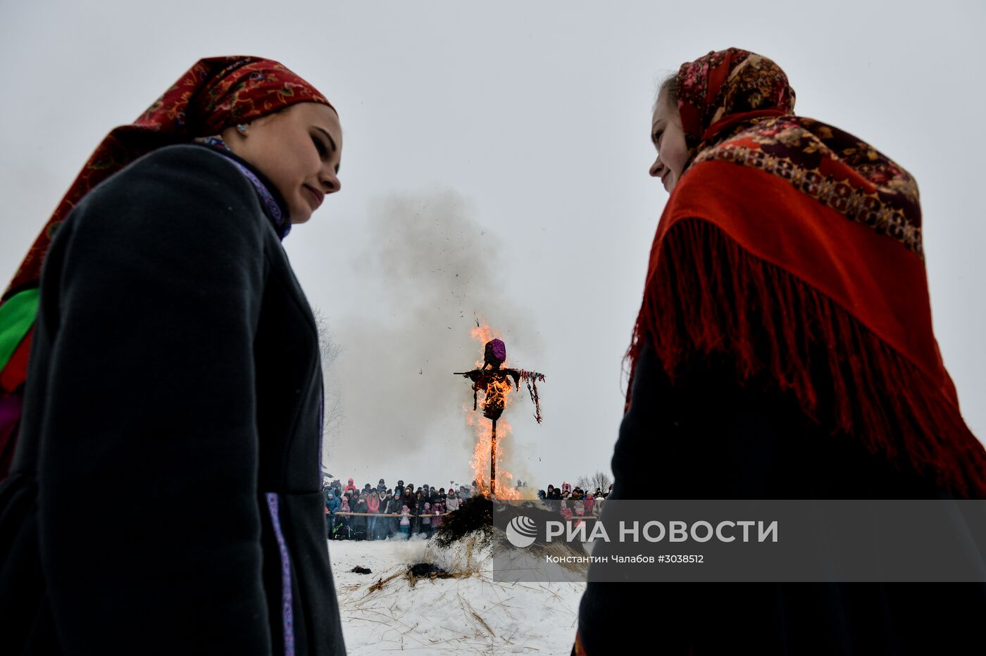 Празднование Масленицы в городах России