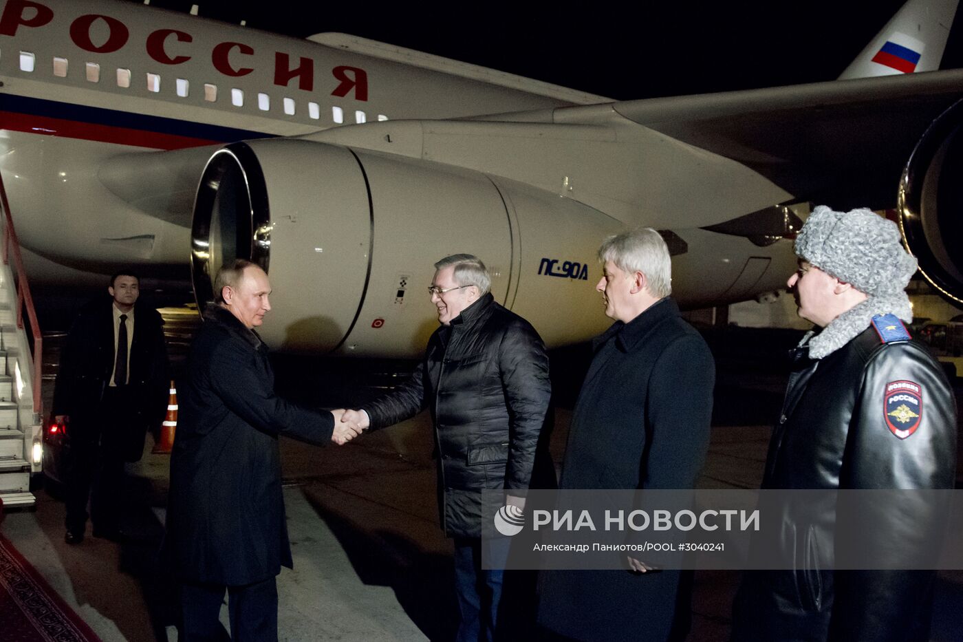 Рабочая поездка президента РФ В. Путина в Красноярск