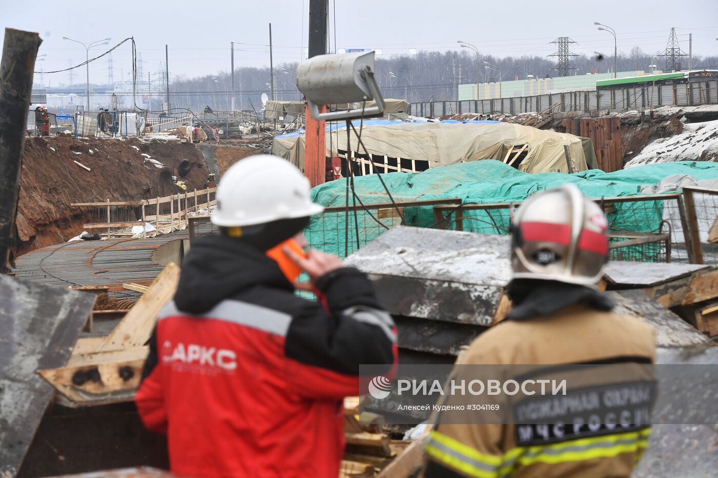 Обрушение строящегося тоннеля на Калужском шоссе