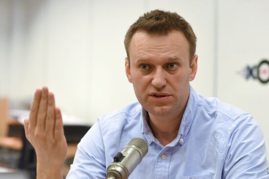 А. Навальный выступил на радиостанции "Эхо Москвы"