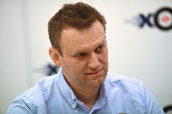А. Навальный выступил на радиостанции "Эхо Москвы"