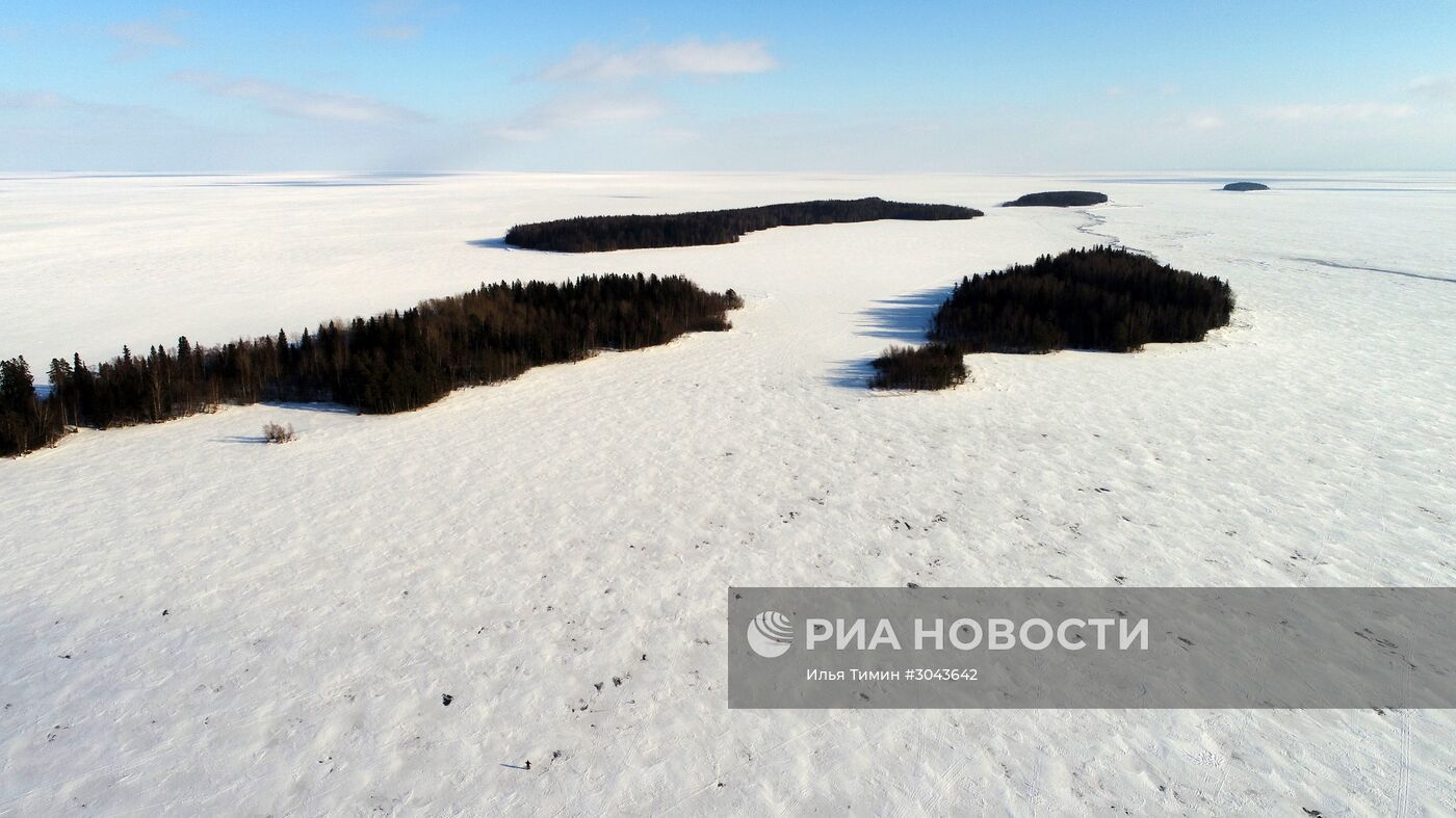 Онежское озеро в Карелии