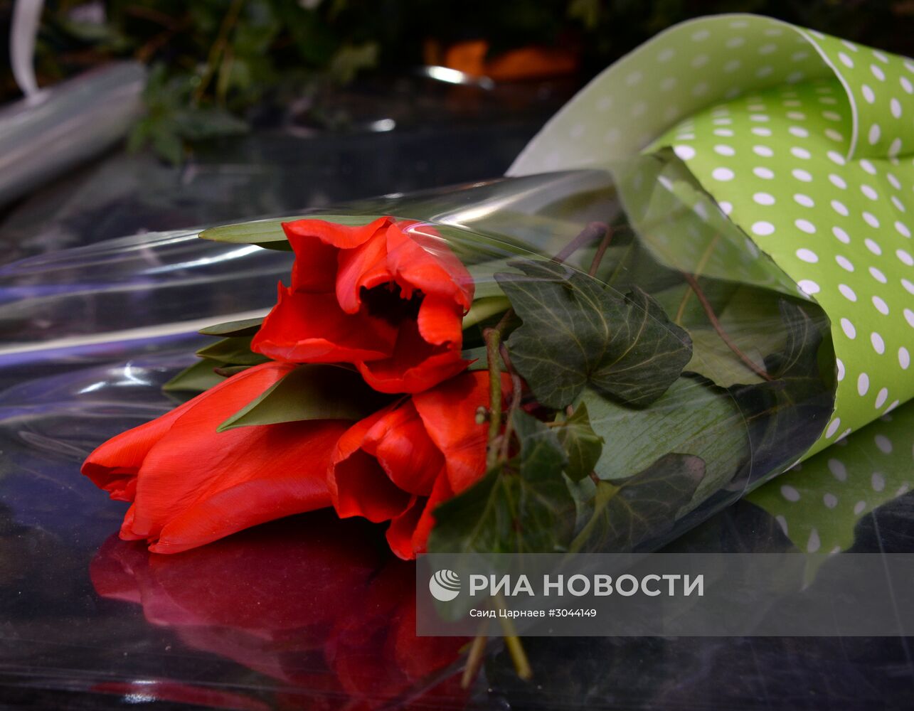 Цветы к 8 Марта в Грозном