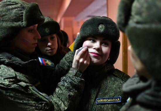 Конкурс красоты "Макияж под камуфляж"