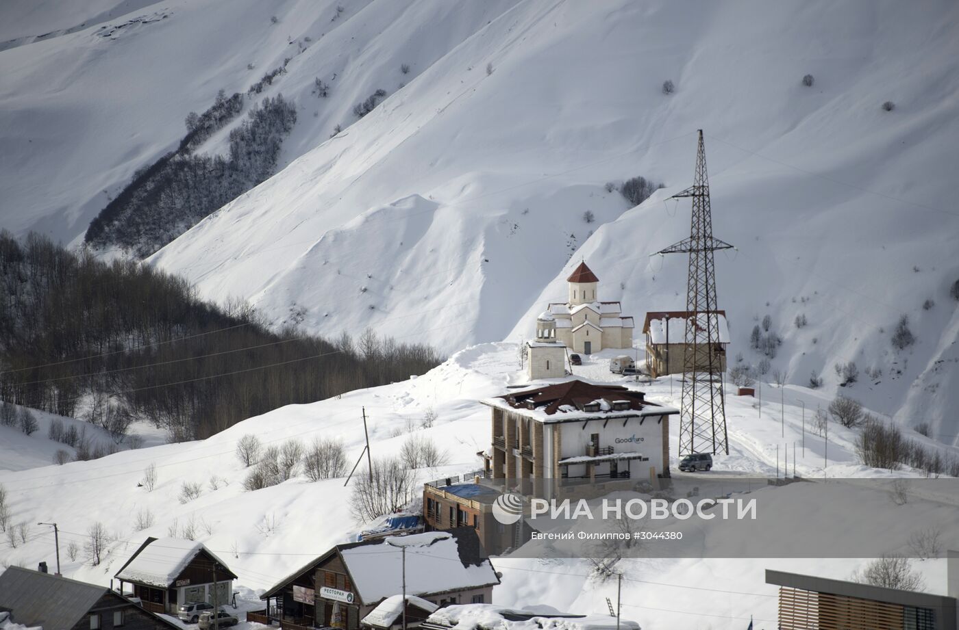 Горнолыжный курорт Гудаури в Грузии