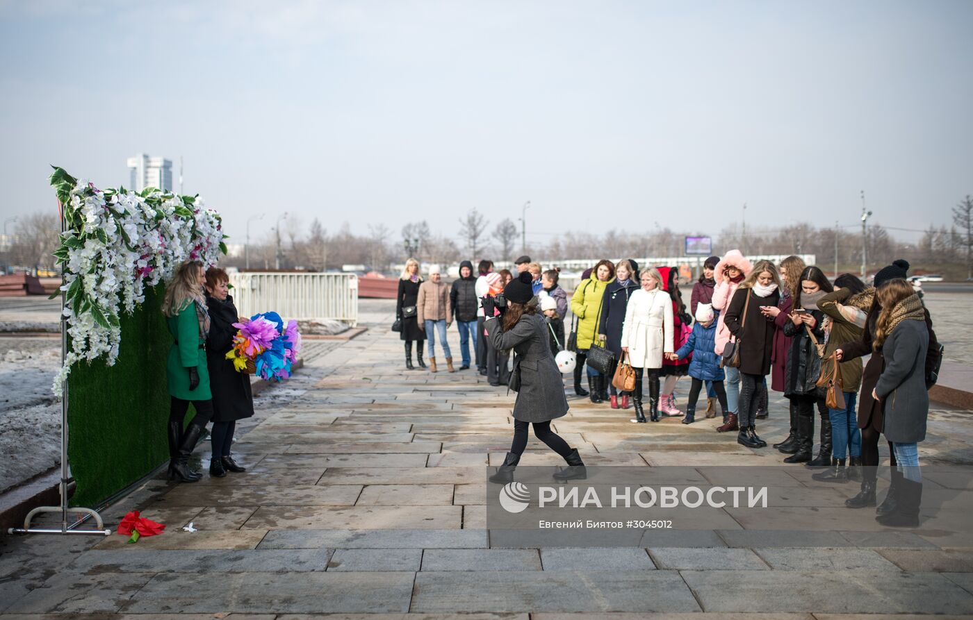 Празднование Международного женского дня в Москве