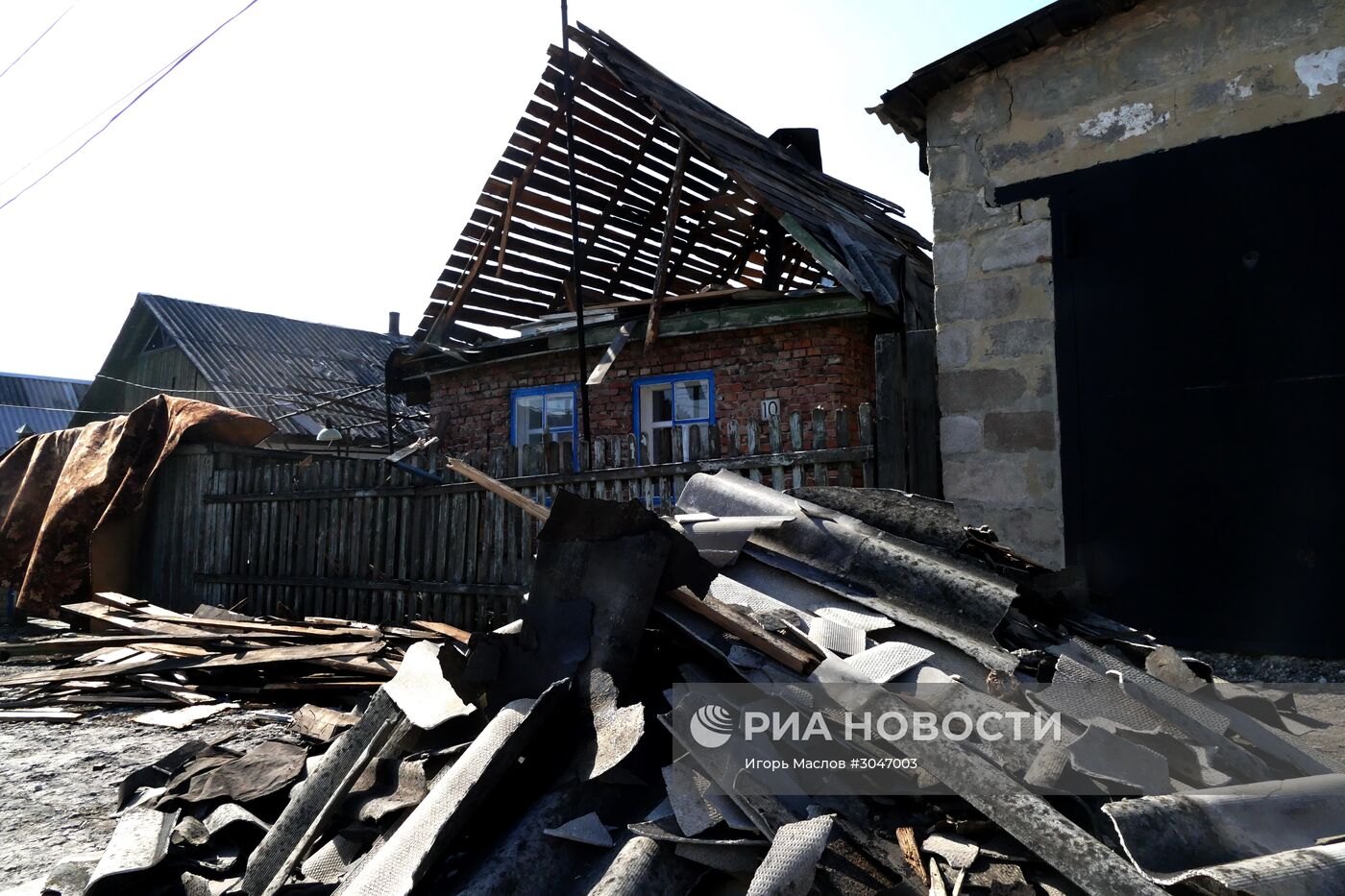 Последствия обстрелов в Донецке