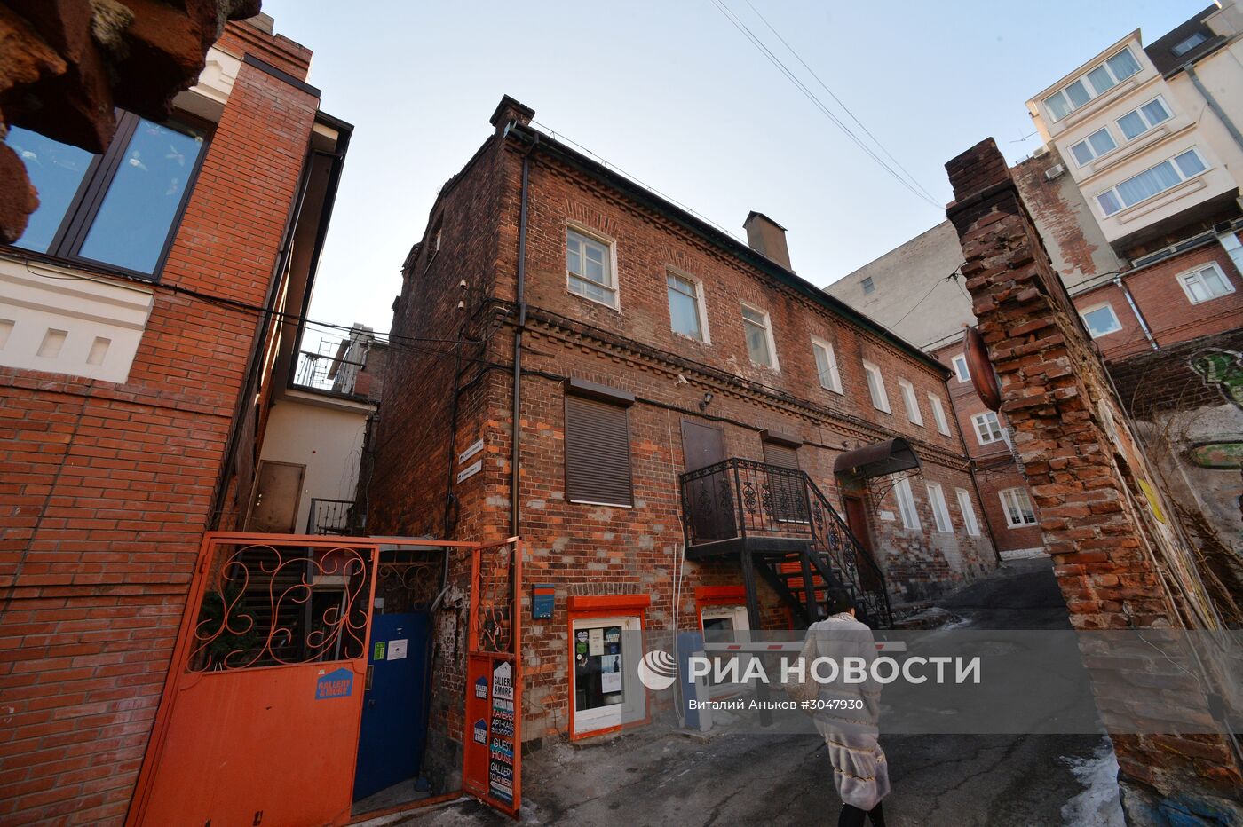 Старые кварталы в центре Владивостока