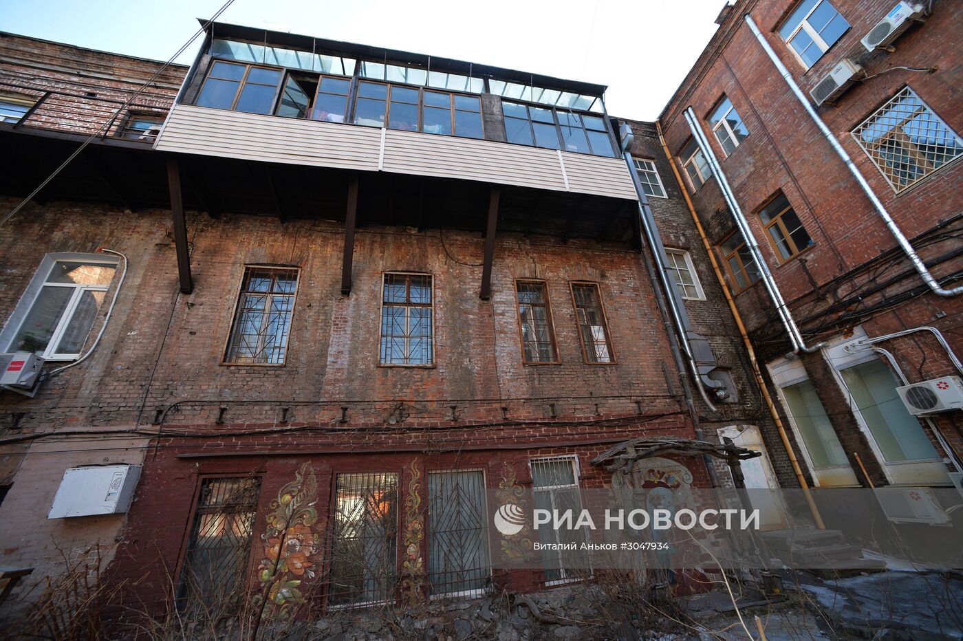 Старые кварталы в центре Владивостока