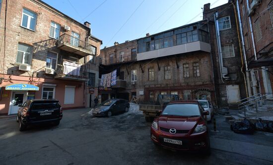 Старые кварталы в центре Владивостока