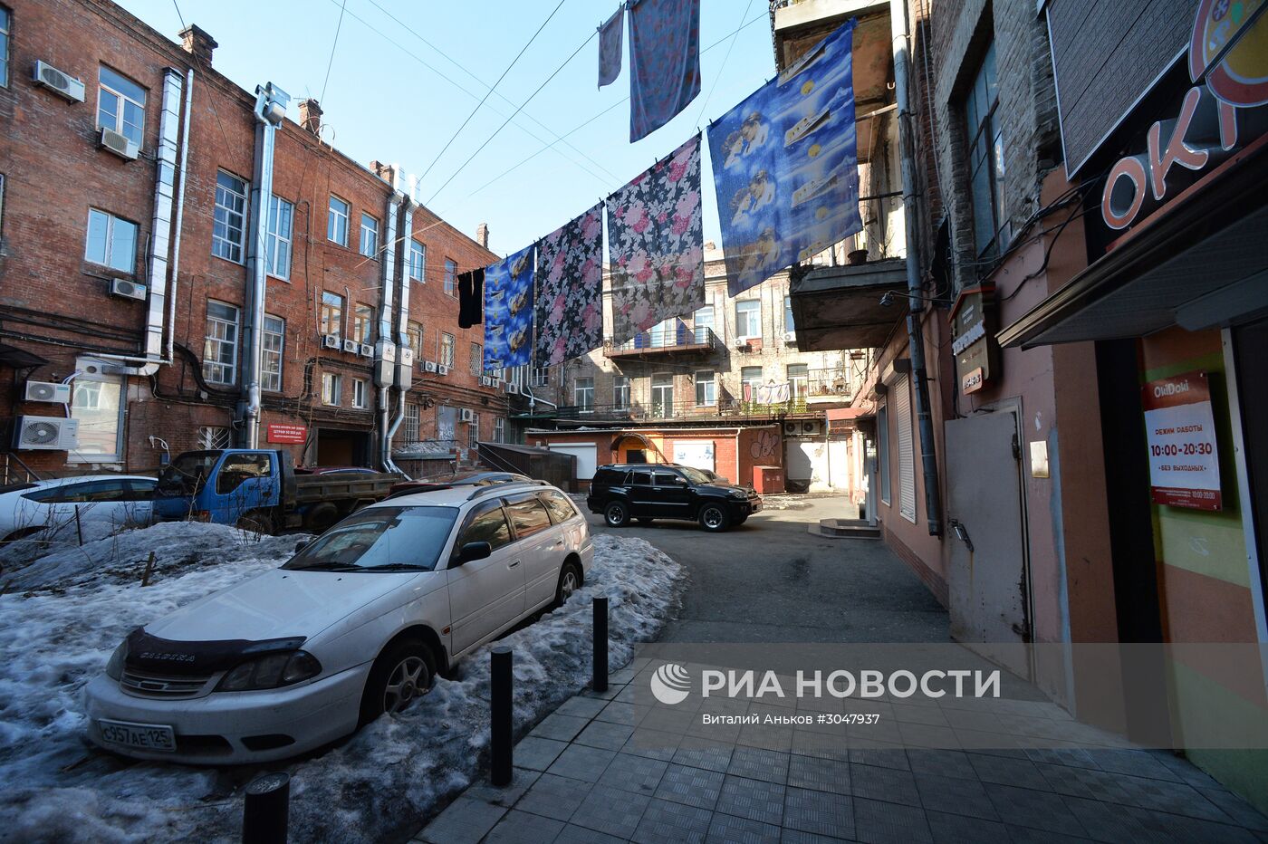 Старые кварталы в центре Владивостока