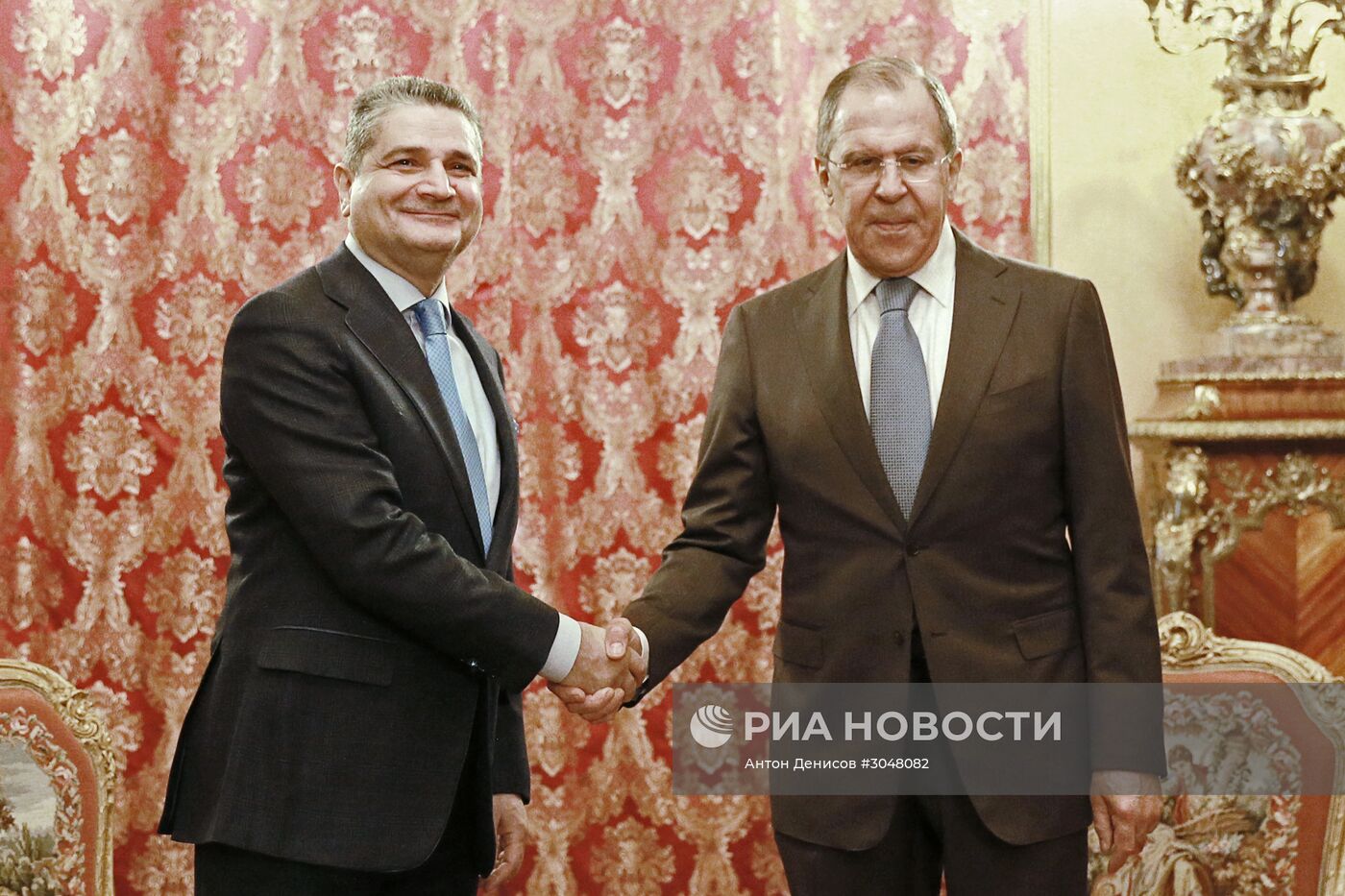 Встреча главы МИД РФ С. Лаврова с председателем Коллегии Евразийской экономической комиссии Т.С. Саркисяном