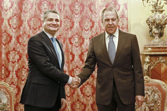 Встреча главы МИД РФ С. Лаврова с председателем Коллегии Евразийской экономической комиссии Т.С. Саркисяном