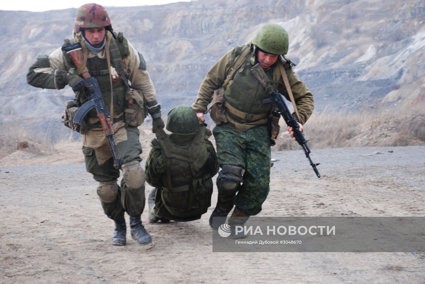 Учения военнослужащих ДНР в Донецкой области