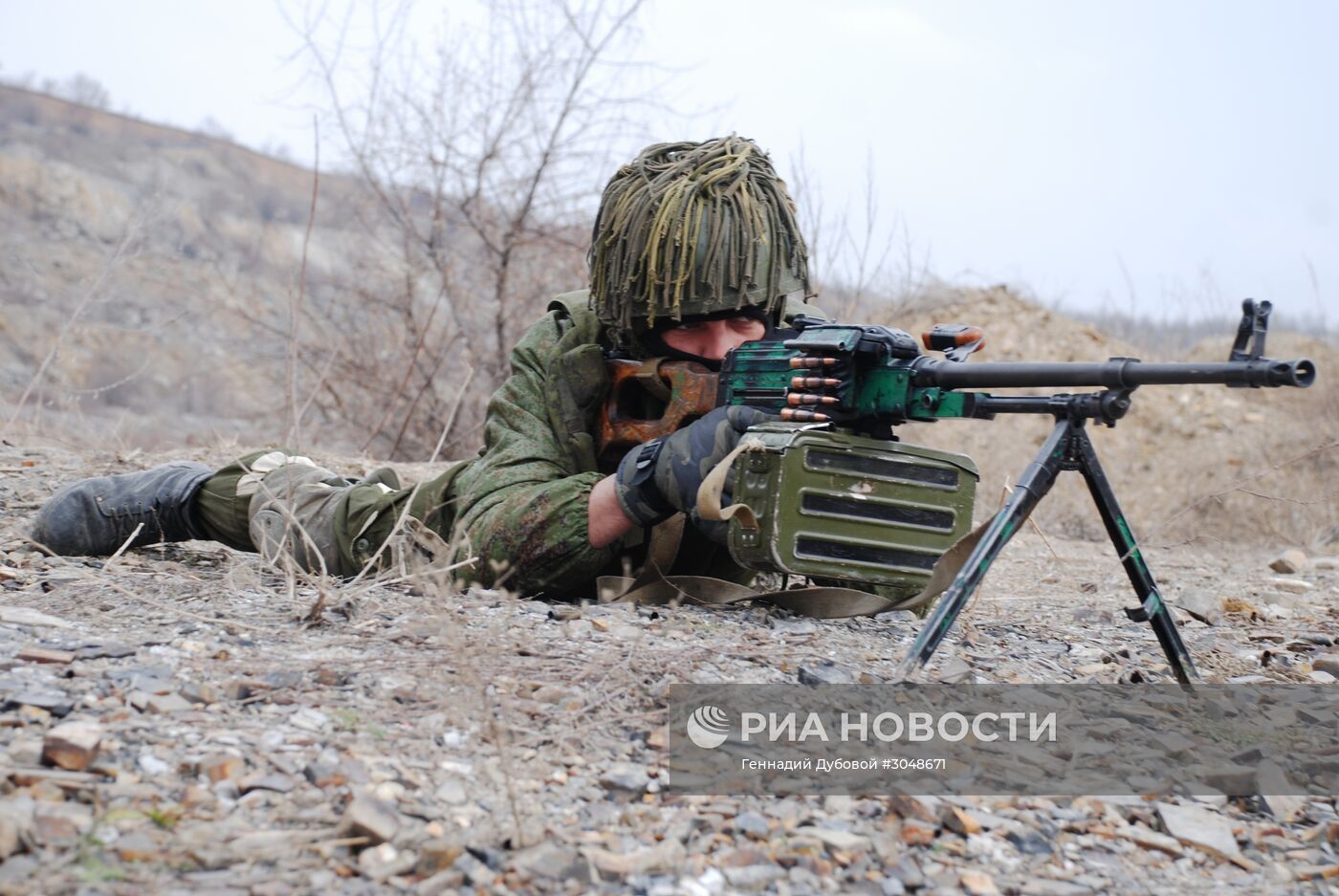 Учения военнослужащих ДНР в Донецкой области