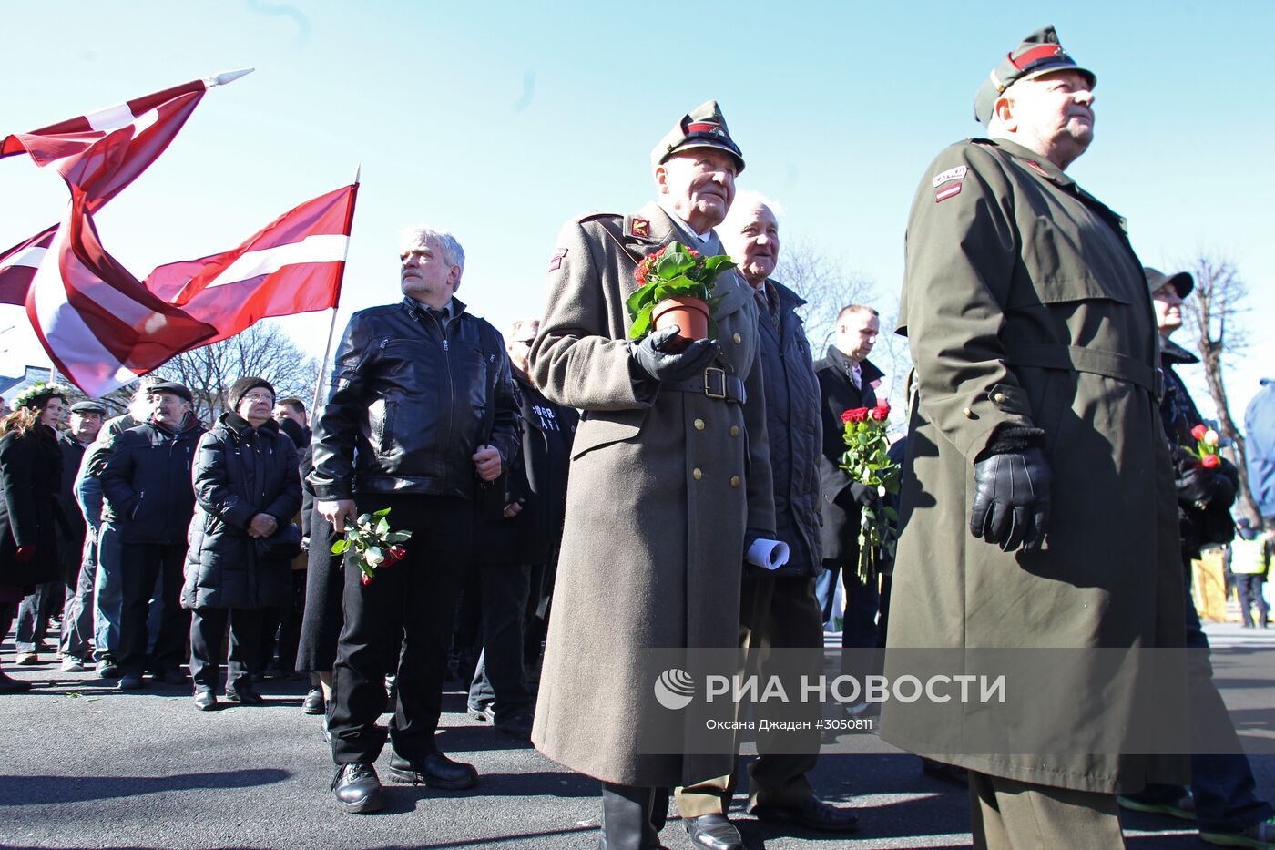Марш ветеранов СС в Риге