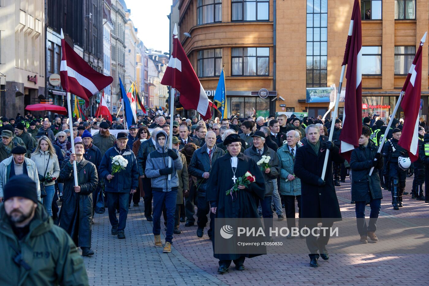 Марш ветеранов СС в Риге