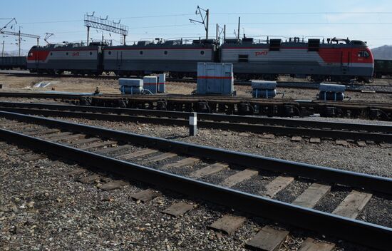Крупнейшая припортовая ж/д станция Дальневосточной железной дороги Находка - Восточная