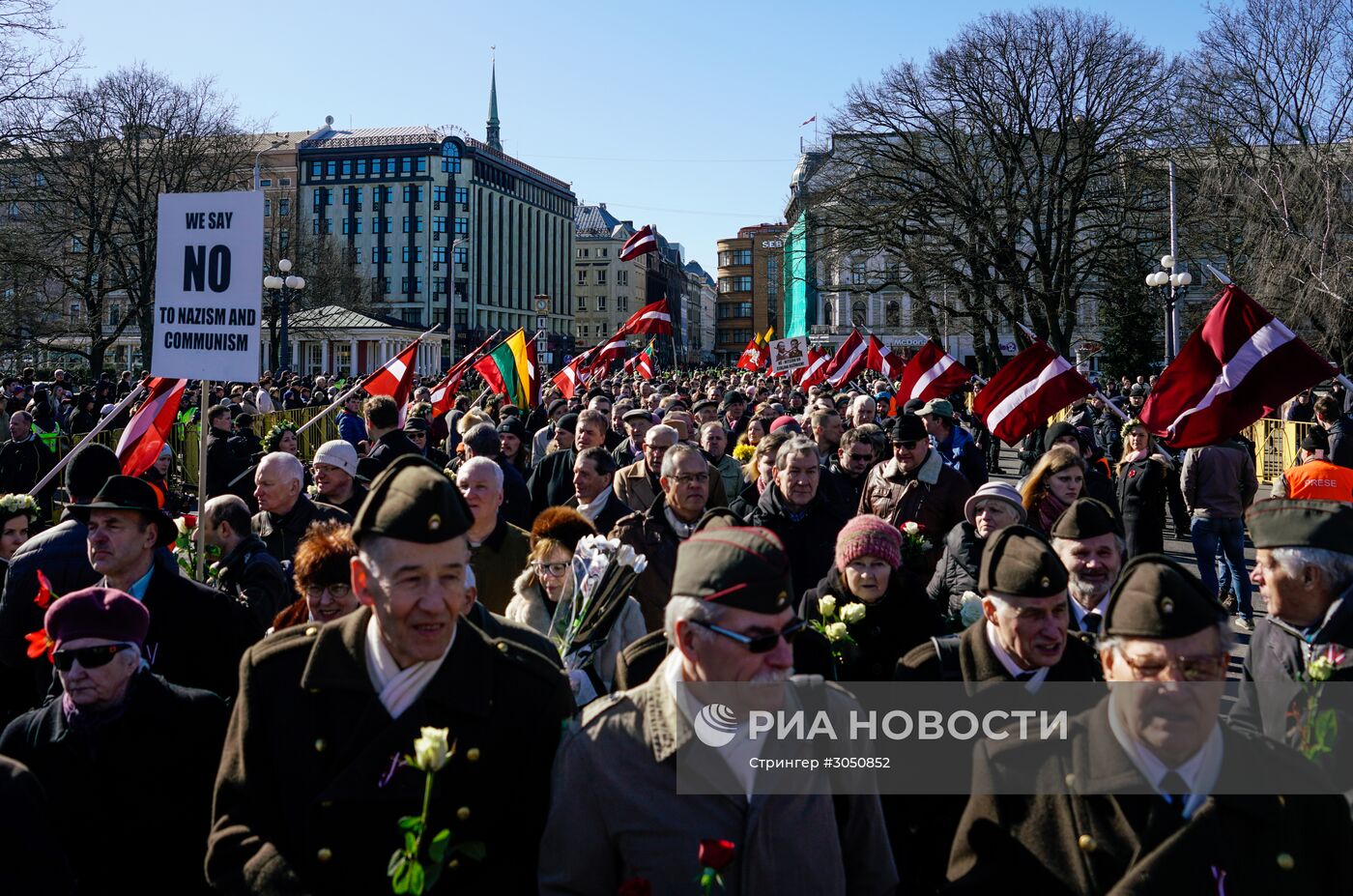 Марш ветеранов СС в Риге