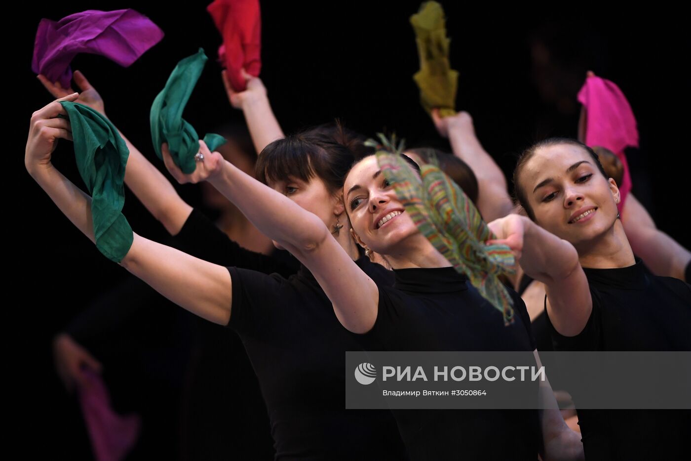 Репетиция Государственного академического ансамбля народного танца имени Игоря Моисеева