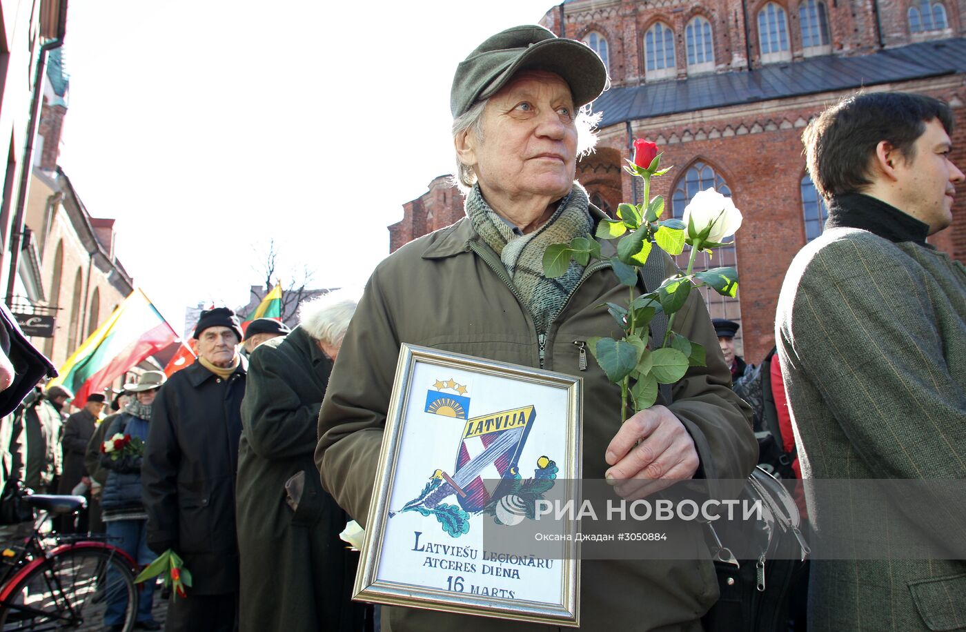 Марш ветеранов СС в Риге