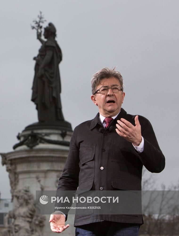 France g. Жан-люк Меланшон митинги.