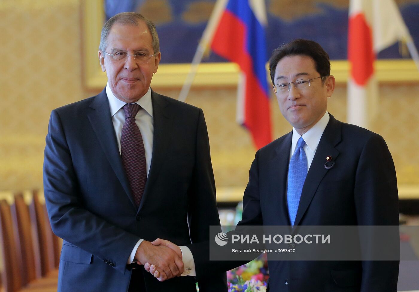 Визит главы МИД РФ С. Лаврова и министра обороны РФ С. Шойгу в Японию